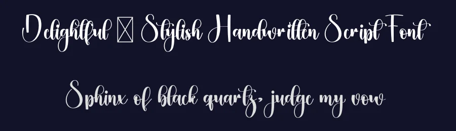 Delightful – Stylish Handwritten Script Font by freshtypeink — Script Handwritten Font — thumbnail 2