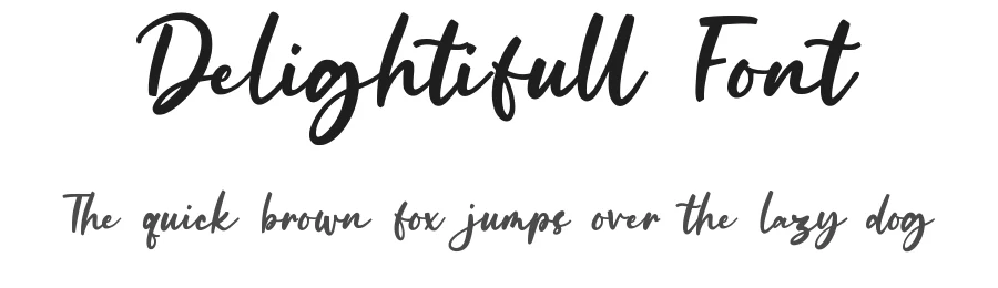 Delightifull Font by qwrtype — Script Handwritten Font