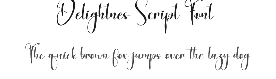 Delightnes Script Font by andikastudio — Script Handwritten Font