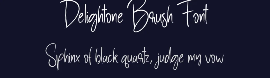 Delightone Brush Font by creativeletter — Script Handwritten Font — thumbnail 2