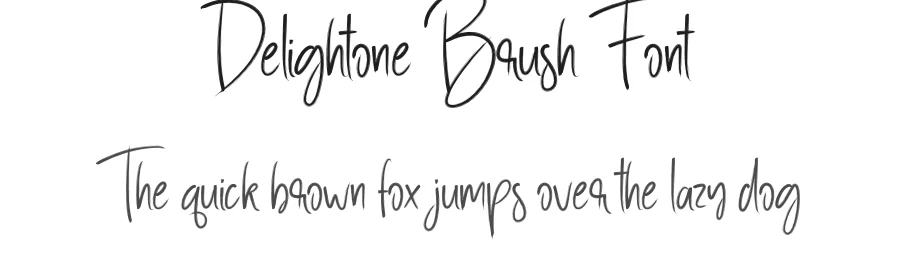 Delightone Brush Font by creativeletter — Script Handwritten Font