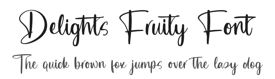 Delights Fruity Font by letterenastudios — Script Handwritten Font