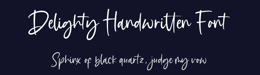 Delighty Handwritten Font by balpirick — Script Handwritten Font — thumbnail 2