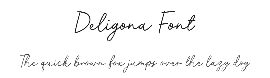 Deligona Font by metafontsy — Script Handwritten Font