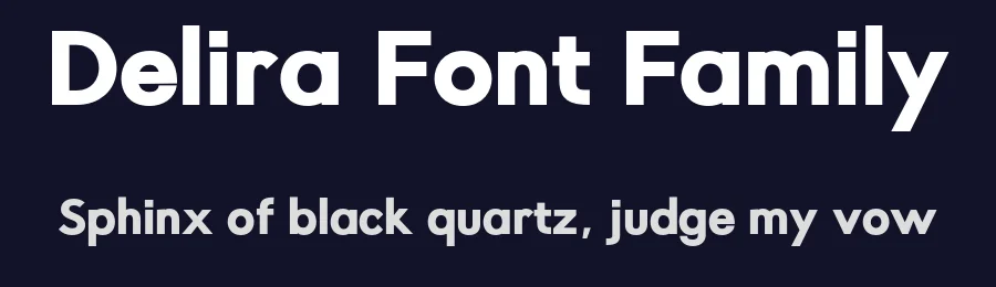 Delira Font Family by Hugo Carvalho — Sans Serif Font — thumbnail 2