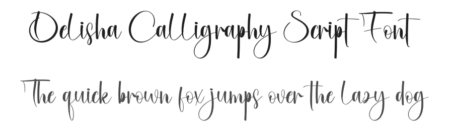 Delisha Calligraphy Script Font by creativeletter — Script Handwritten Font