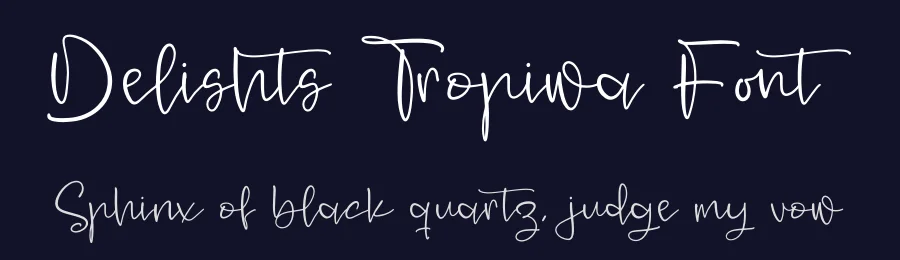 Delishts Tropiwa Font by perspectype — Script Handwritten Font — thumbnail 2
