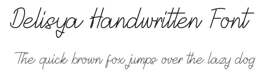 Delisya Handwritten Font by Icreatype — Decorative Font