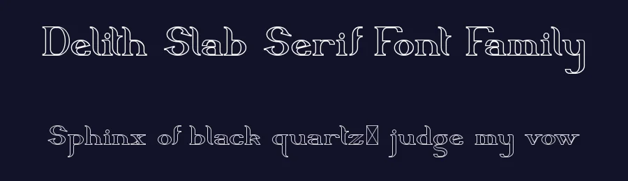 Delith Slab Serif Font Family by nihstudio — Slab Serif Font — thumbnail 2