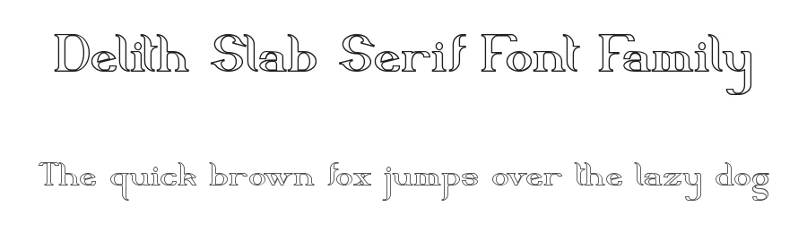 Delith Slab Serif Font Family by nihstudio — Slab Serif Font