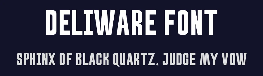 Deliware Font by Dazor — Sans Serif Font — thumbnail 2