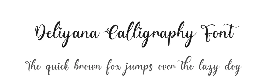 Deliyana Calligraphy Font by Rantautype — Script Handwritten Font