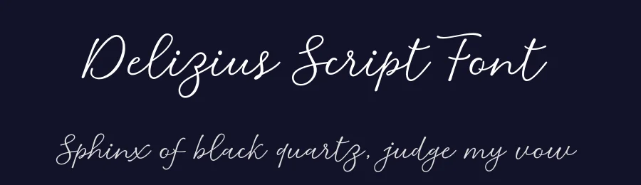 Delizius Script Font by saffatin.co — Script Handwritten Font — thumbnail 2