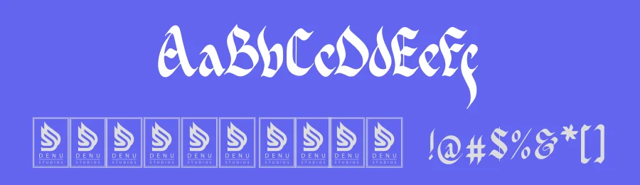 Delkota Font by Denustudios — Blackletter Font — thumbnail 3