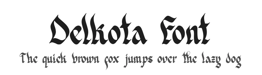 Delkota Font by Denustudios — Blackletter Font