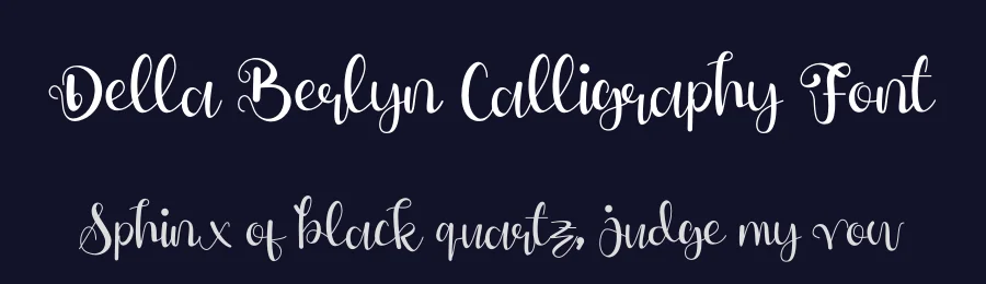 Della Berlyn Calligraphy Font by letterenastudios — Script Handwritten Font — thumbnail 2