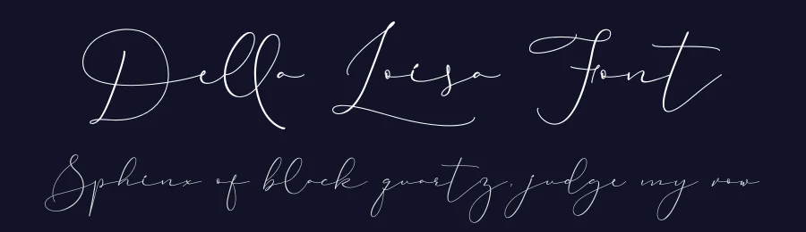 Della Loisa Font by RTSTD — Script Handwritten Font — thumbnail 2