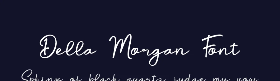 Della Morgan Font by SlideShoot — Script Handwritten Font — thumbnail 2