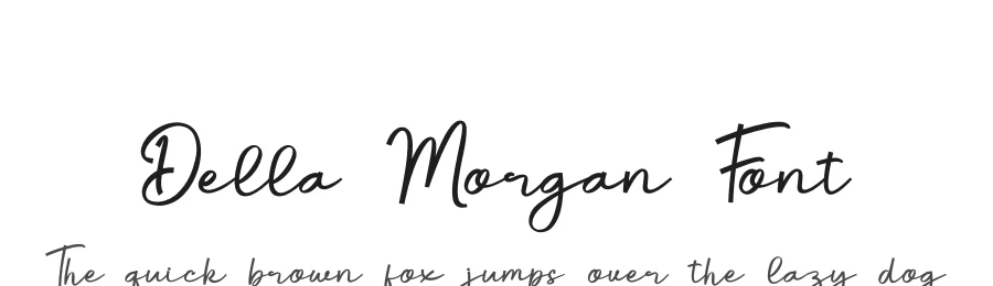 Della Morgan Font by SlideShoot — Script Handwritten Font