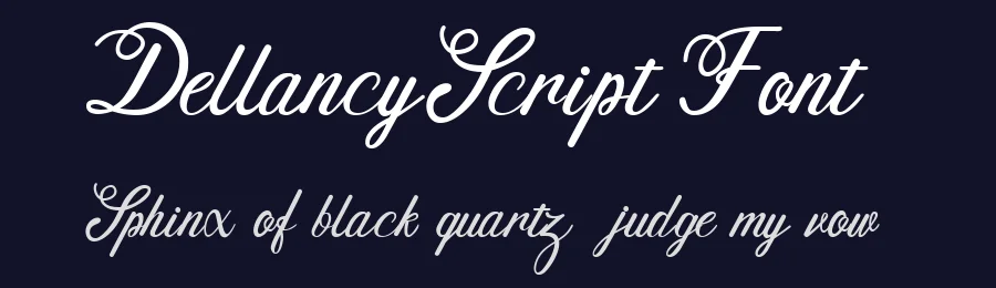 Dellancy Script Font by HydricDesign — Script Handwritten Font — thumbnail 2