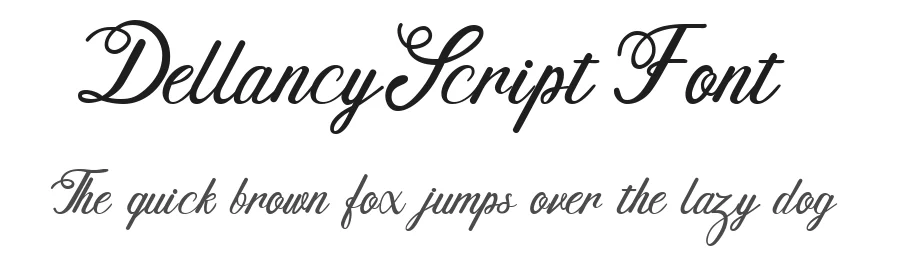 Dellancy Script Font by HydricDesign β Script Handwritten Font