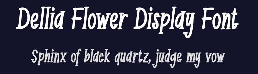 Dellia Flower Display Font by andikastudio — Script Handwritten Font — thumbnail 2