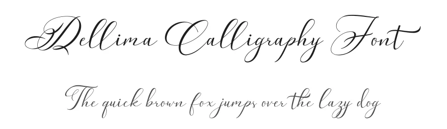 Dellima Calligraphy Font by yontype — Script Handwritten Font