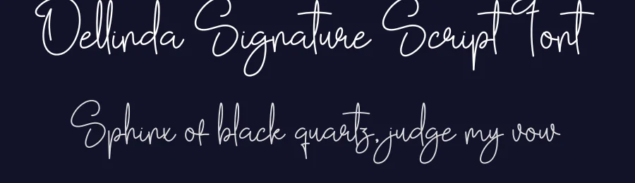 Dellinda Signature Script Font by creativeletter — Script Handwritten Font — thumbnail 2