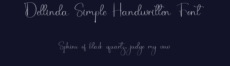 Dellinda Simple Handwritten Font by freshtypeink — Script Handwritten Font — thumbnail 2