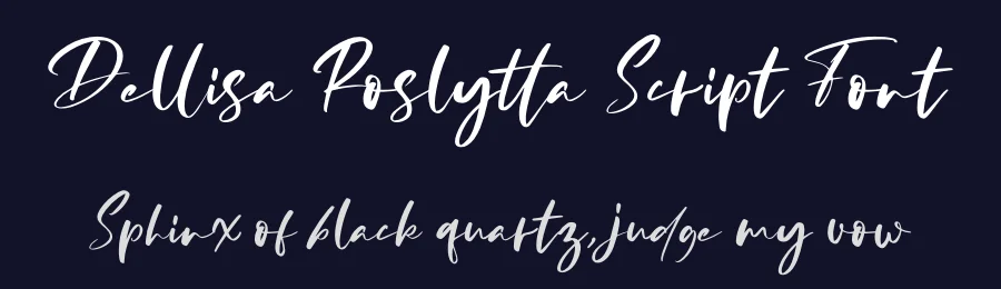 Dellisa Roslytta Script Font by letterenastudios — Script Handwritten Font — thumbnail 2