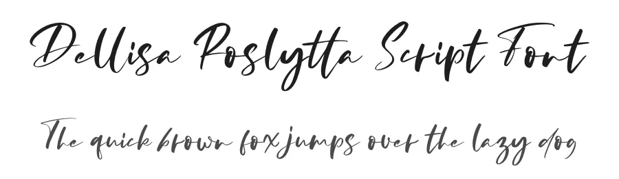 Dellisa Roslytta Script Font by letterenastudios — Script Handwritten Font