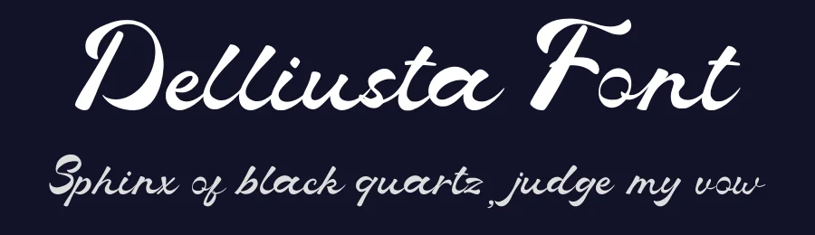 Delliusta Font by Dhabee — Script Handwritten Font — thumbnail 2