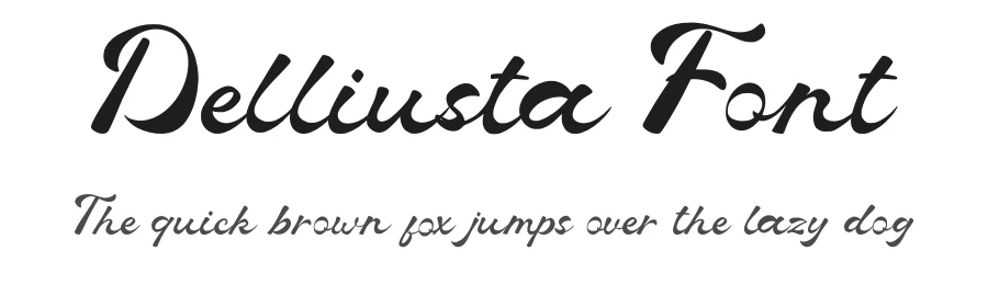 Delliusta Font by Dhabee — Script Handwritten Font