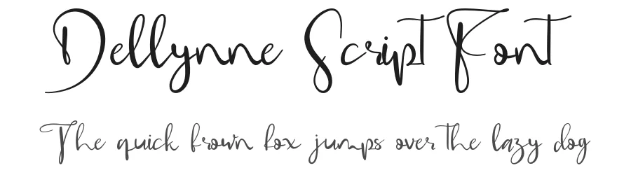 Dellynne Script Font by Creatifontstudios — Script Handwritten Font