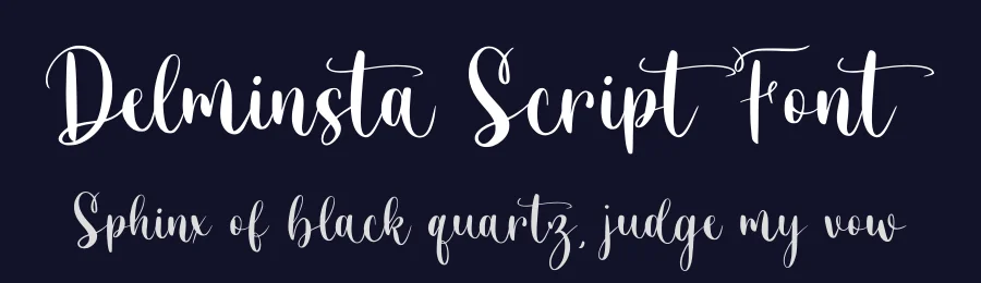 Delminsta Script Font by Creavibes Design — Script Handwritten Font — thumbnail 2