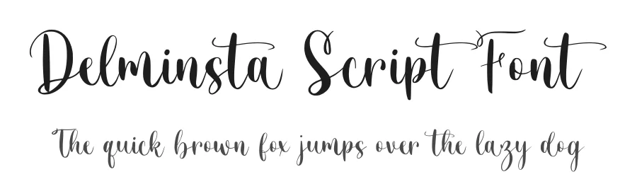 Delminsta Script Font by Creavibes Design — Script Handwritten Font
