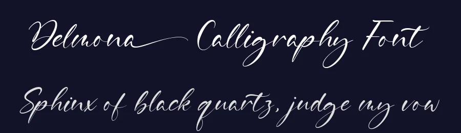 Delmona Calligraphy Font by balpirick — Script Handwritten Font — thumbnail 2