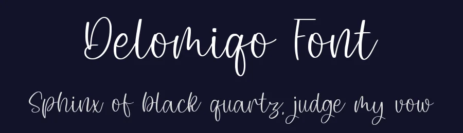 Delomiqo Font by qwrtype — Script Handwritten Font — thumbnail 2