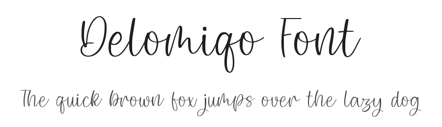 Delomiqo Font by qwrtype — Script Handwritten Font