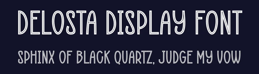 Delosta Display Font by Maiko Hatta — Decorative Font — thumbnail 2