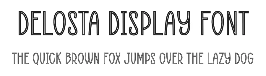 Delosta Display Font by Maiko Hatta — Decorative Font