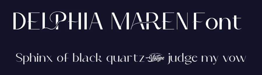 Delphia Maren Font by VinType — Display Font — thumbnail 2