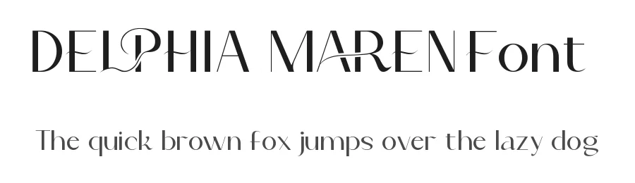 Delphia Maren Font by VinType — Display Font