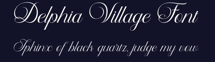Delphia Village Font by Rantautype — Script Handwritten Font — thumbnail 2