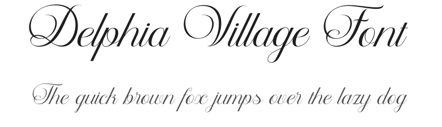 Delphia Village Font by Rantautype — Script Handwritten Font