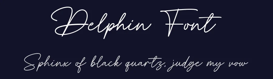 Delphin Font by Typebae — Script Handwritten Font — thumbnail 2