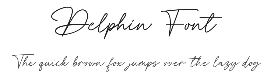 Delphin Font by Typebae — Script Handwritten Font