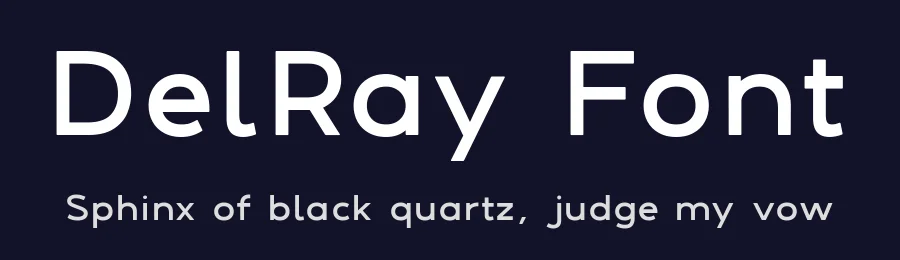 DelRay Font by Surplus Type Co — Sans Serif Font — thumbnail 2
