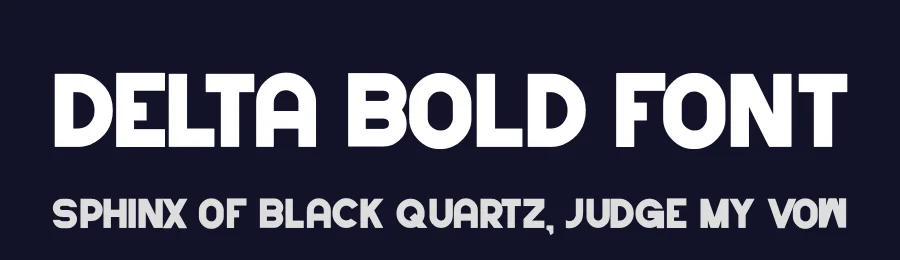Delta Bold Font by hayoyuka8 — Display Font — thumbnail 2
