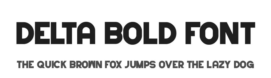 Delta Bold Font by hayoyuka8 — Display Font